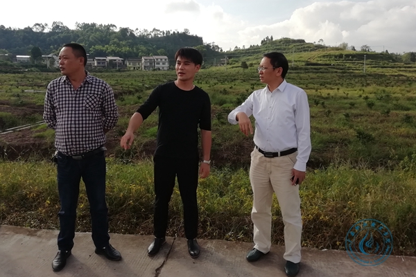 实地察看扶贫项目